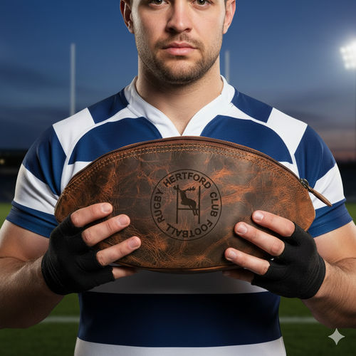 Personalised Leather Rugby...