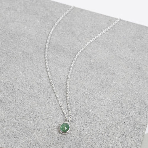 Emerald And Sterling Silver...