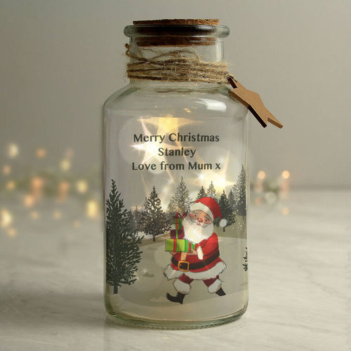 Personalised Santa LED Glass...