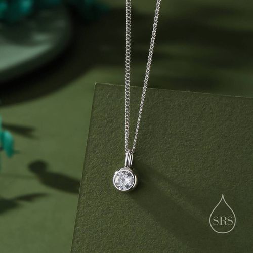 Sterling Silver Cz Bubble...