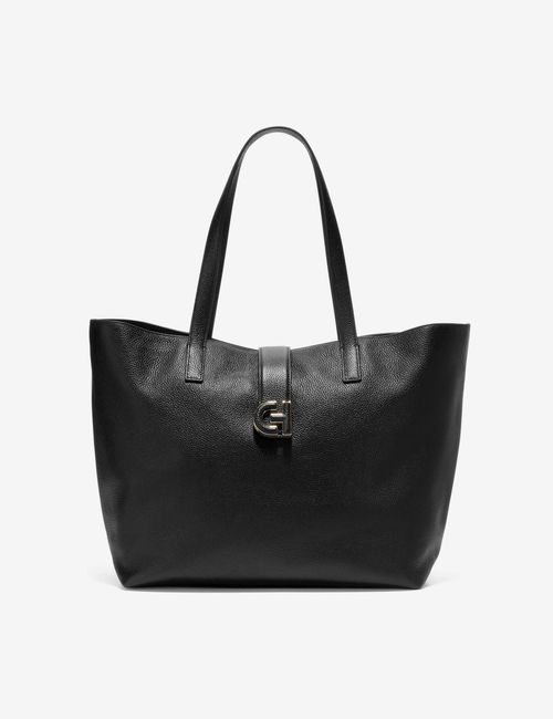 Cole Haan Women's Leather Tote Bag - Black, Black,Tan