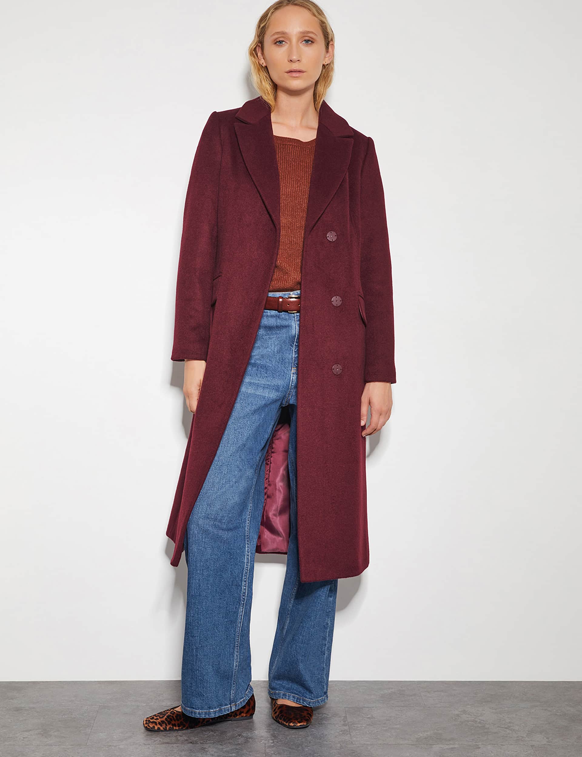 Longline peacoat women's best sale