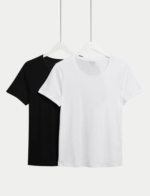 M&S Women's 2pk Pure Cotton...