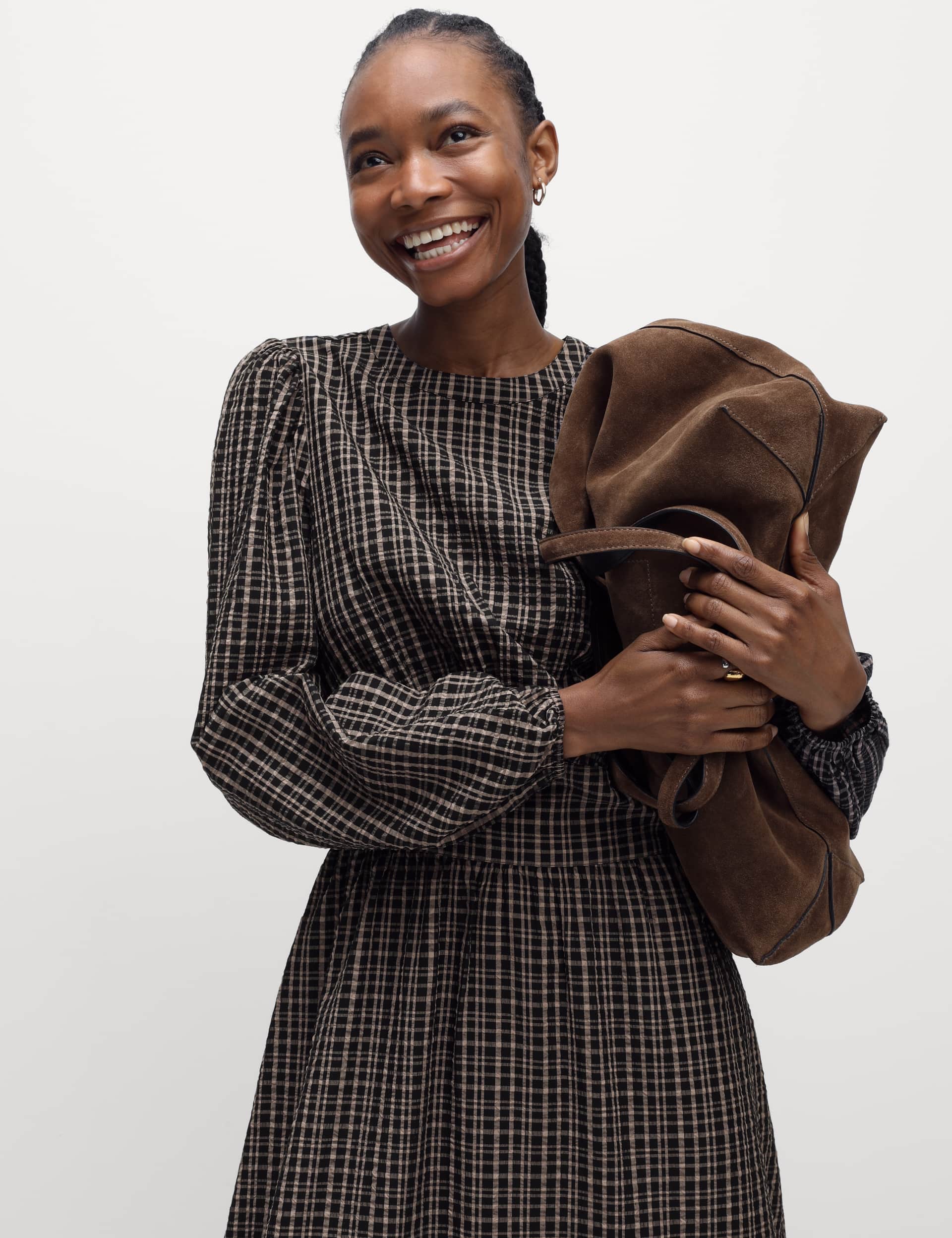 M&s tartan dress on sale