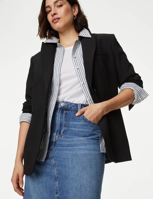 M&S Women's Denim Split Front...