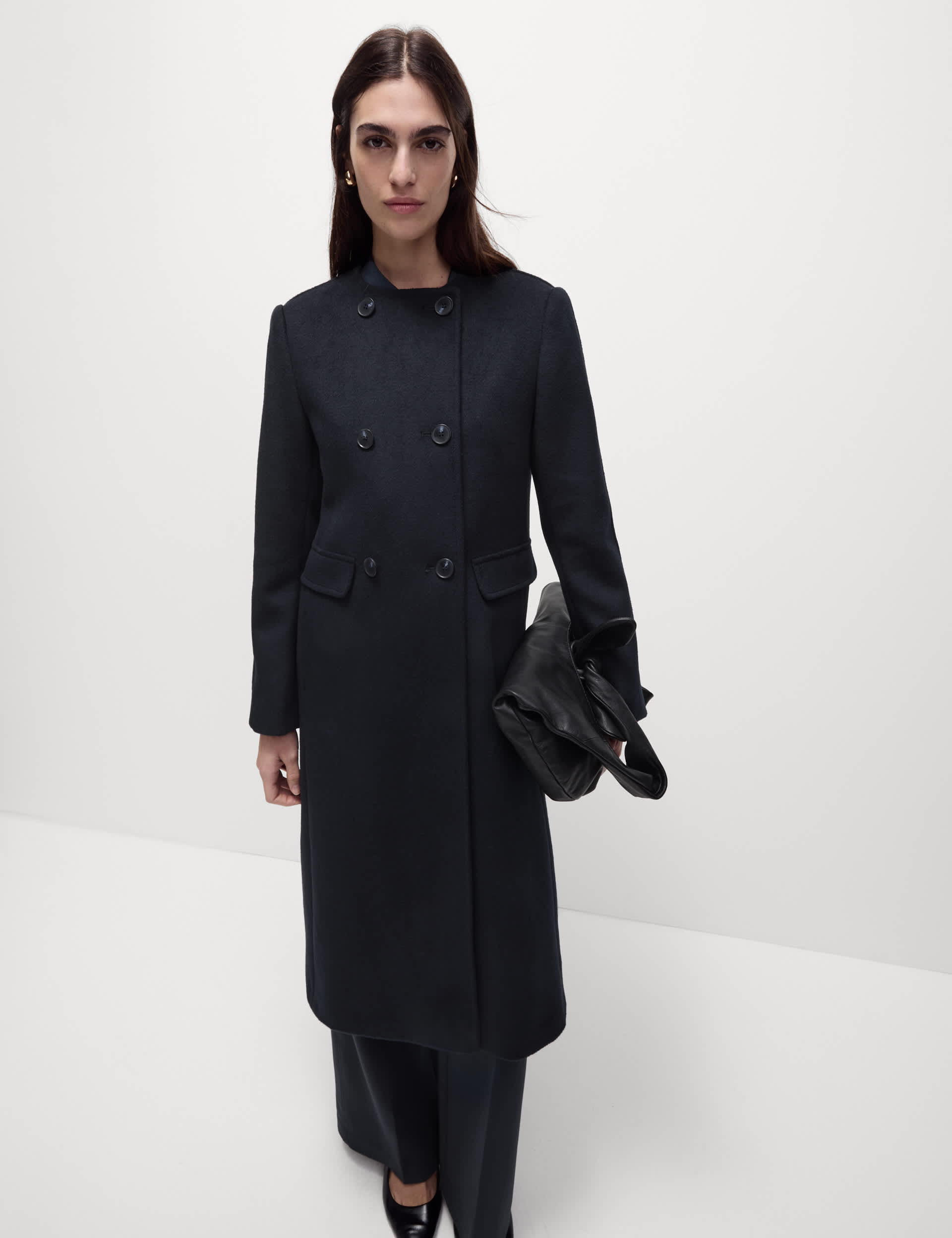 Women's collarless coat online
