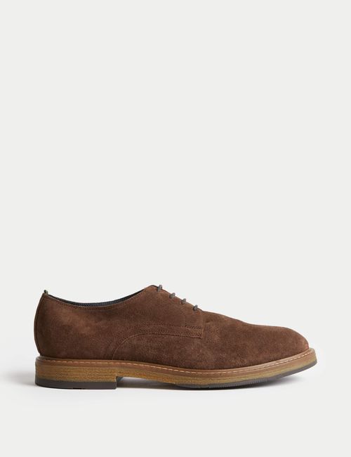 M&S Men's Suede Derby Shoes -...