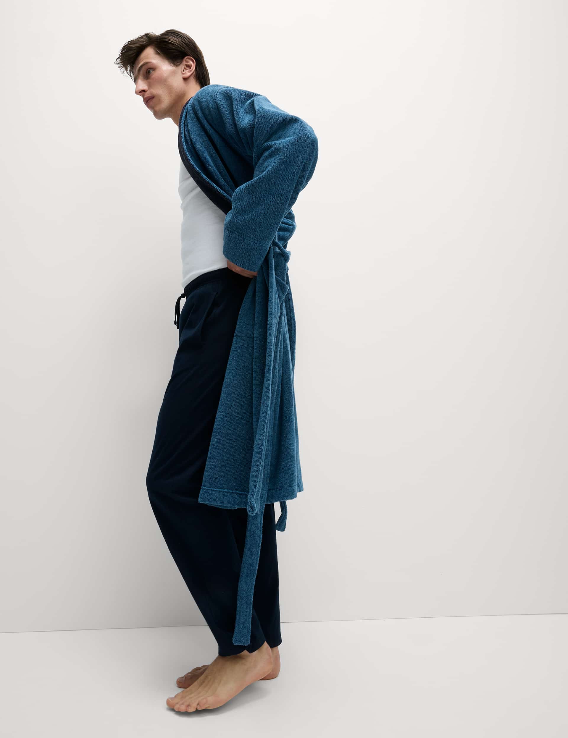 M&s waffle dressing gown store
