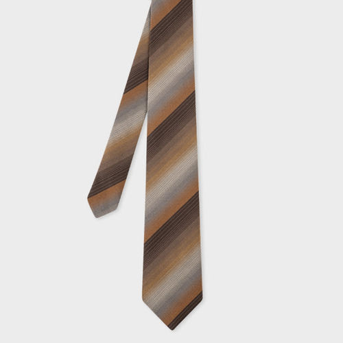 Paul Smith Brown Silk Ombre...