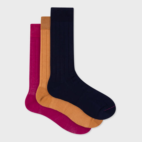 Paul Smith Plain Ribbed Socks...