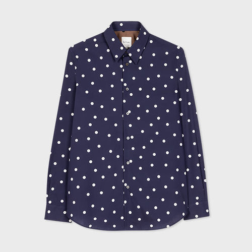 Paul Smith Navy Cotton Polka...