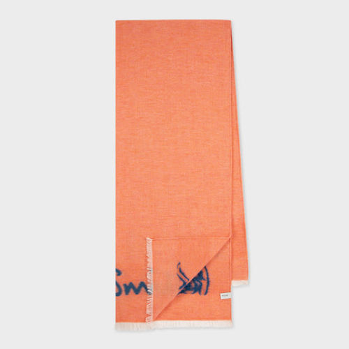 Paul Smith Orange Scarf With...