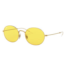 Ray-Ban Ray-ban beat festival edition Unisex Sunglasses Lenses: Yellow, Frame: Gold - RB3594 001/C9 53-20