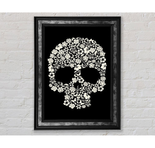 Flower Skull 1 Framed Print