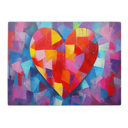 Love Heart Geometric Glass...