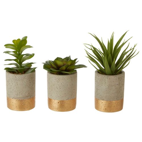 3 Artificial Succulent Plant...