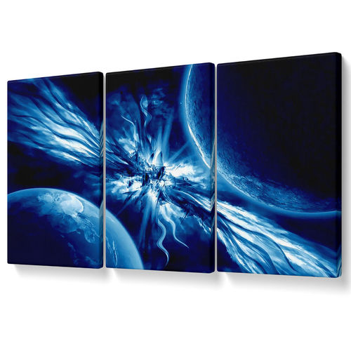 Blue Winged Planets Canvas 3...