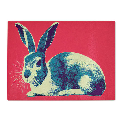 Pop Art Hare Glass Chopping...