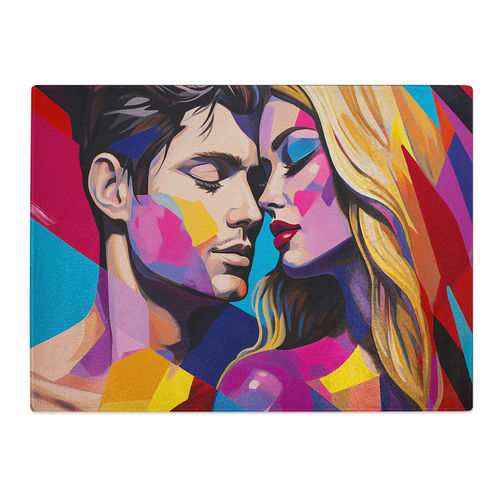 Lovers Pop Art Glass...