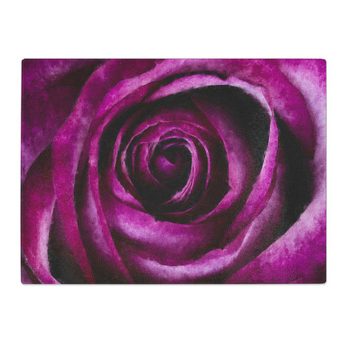 Striking Purple Rose Art ...