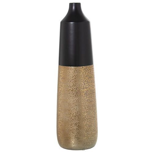 Black/Gold Ceramic Vase