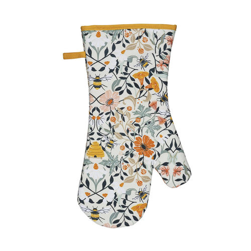 Bee Bloom Gauntlet Oven Glove