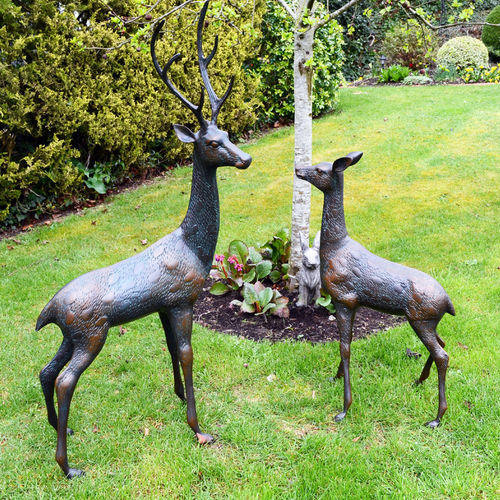 Deer Animals Metal Garden...