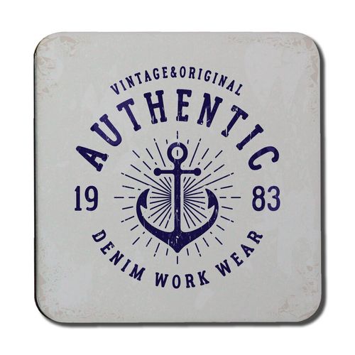 Vintage Anchor Logo Coaster