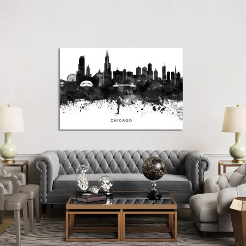 Chicago Skyline Black & White...