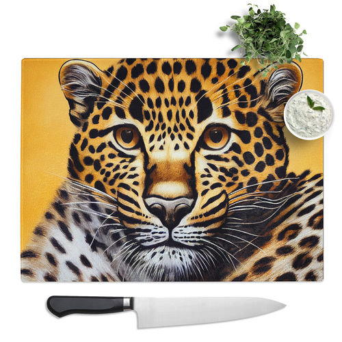 Beguiling Leopard Glass...