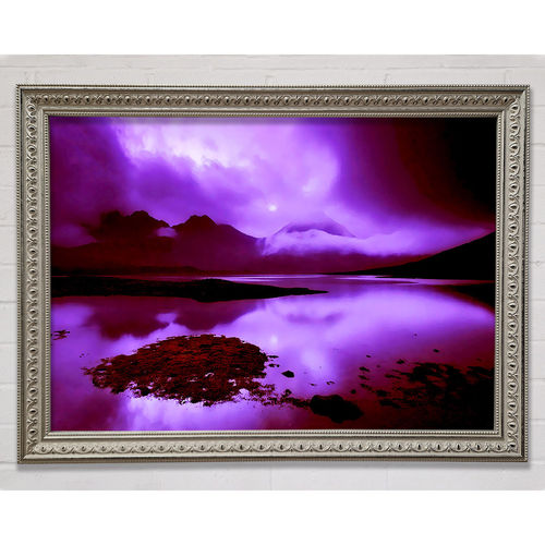 Purple Loch Dusk Framed Print