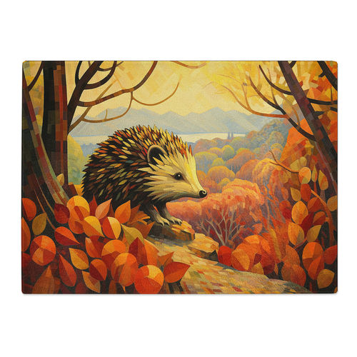 Hedgehog Art Deco  Glass...