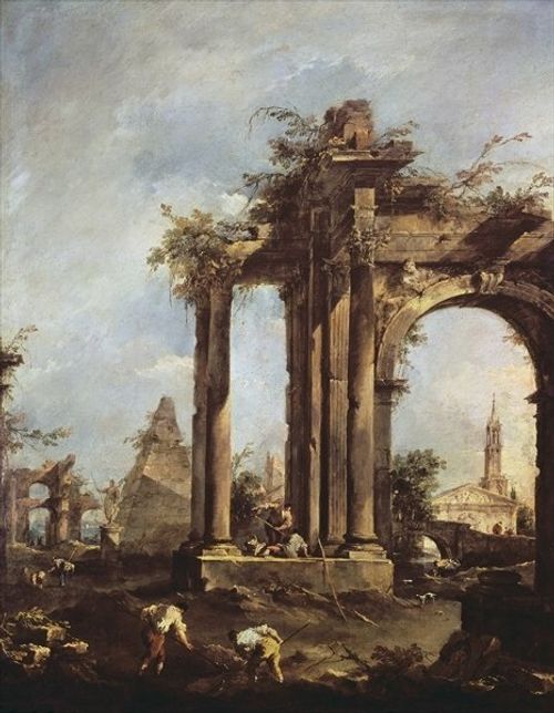 Capriccio with Roman Ruins, a...