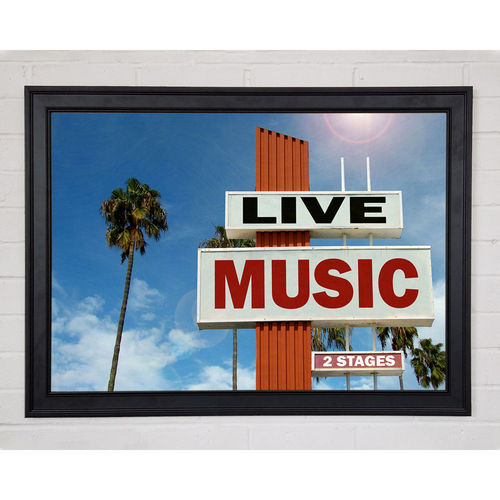 Live Music Venue Framed Print