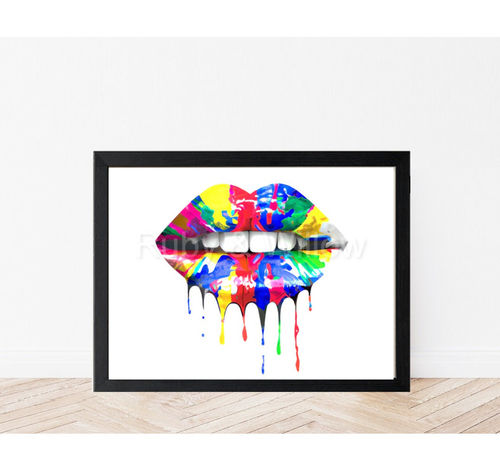 Dripping Lips - Colourful Lip...