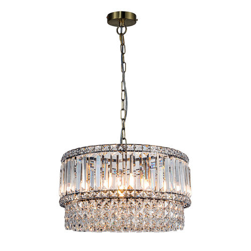 6-Light Crystal Chandelier