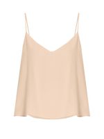 Raey - Deep V-neck Silk Cami Top - Womens - Nude