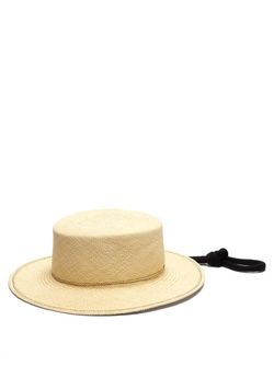 Federica Moretti - Western Straw Hat - Womens - Ivory