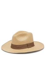 Guanabana - Wide-brimmed Straw Panama Hat - Mens - Beige