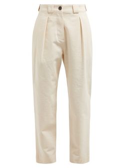 Mara Hoffman - Jade Recycled Cotton Blend Trousers - Womens - Cream