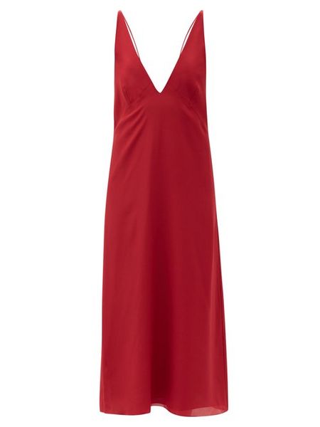 Raey Bust-cup silk crepe de Chine slip dress