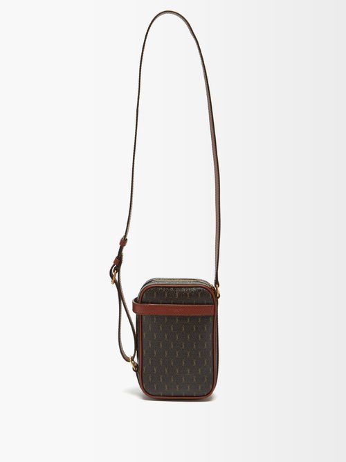 Saint Laurent Men's Le Monogramme Crossbody Bag - Brown