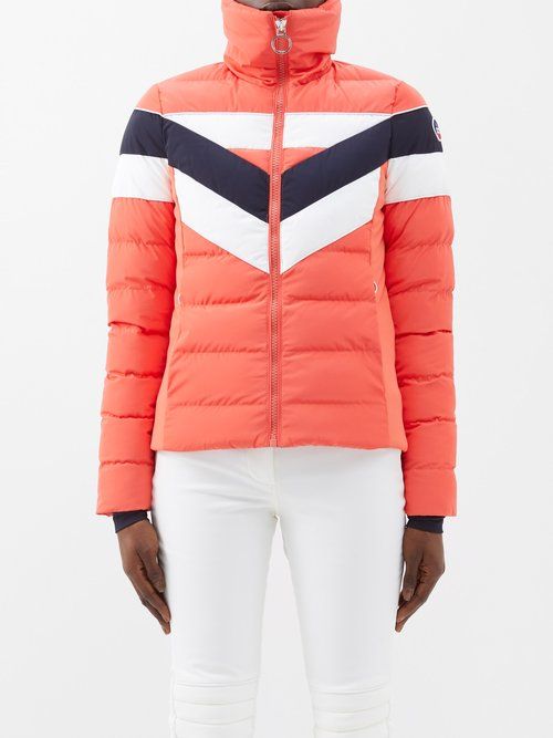 FUSALP Hortense quilted hooded down ski jacket