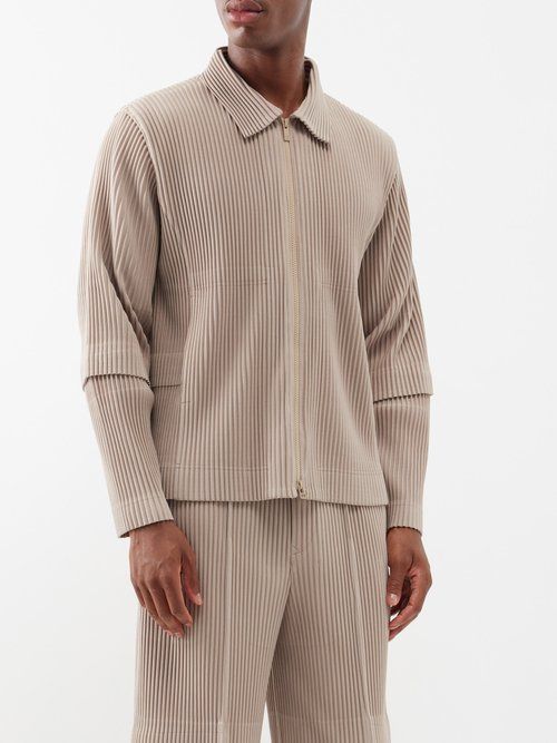 Orange Technical-pleated shirt  Homme Plissé Issey Miyake