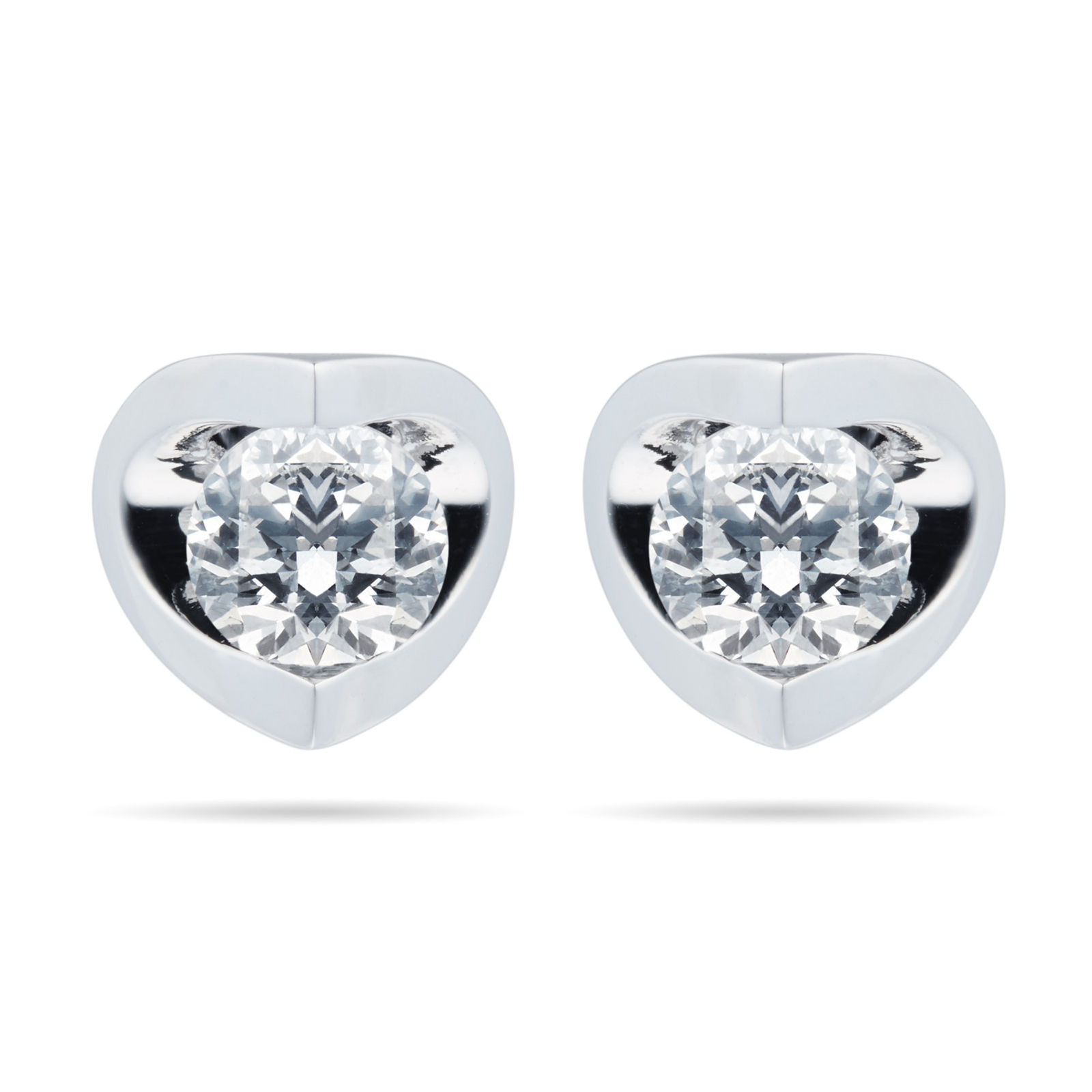9ct White Gold 015ct 4 Claw Goldsmiths Brightest Diamond Earrings   35000  Bullring