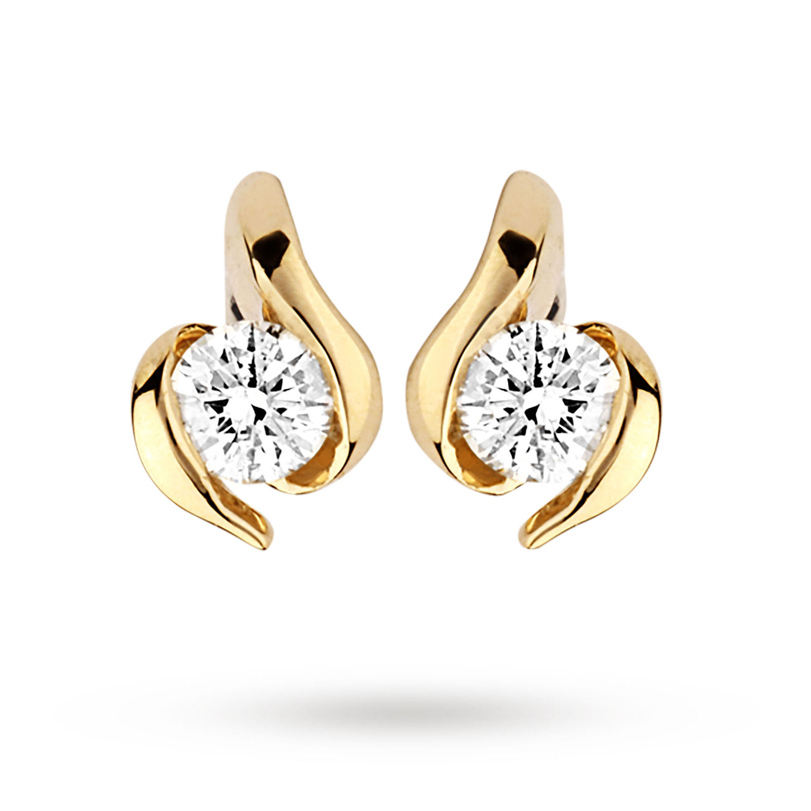 18ct White Gold 039ct Diamond Stud Earrings  Robinson Goldsmiths