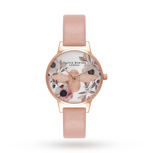 Ladies Olivia Burton Animal Motif 3D Bee Floral Midi Dial Watch OB16AM101 |  Compare | Highcross Shopping Centre Leicester