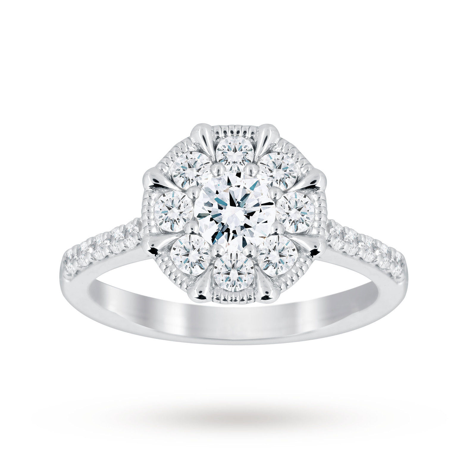 Jenny Packham Joy Pear-Shaped Lab Grown Diamond Bridal Set in Platinum -  Default Title - The Official Jenny Packham Website