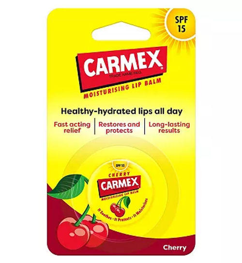 Carmex cherry lip balm