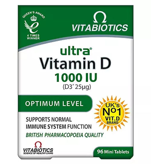 Vitabiotics Ultra Vitamin D D3 3000 96s 12 50 Bullring